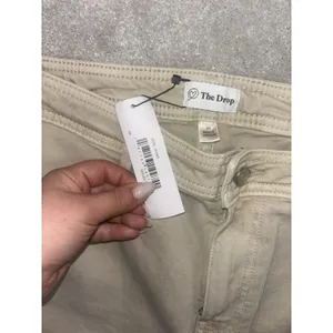 the drop‎ kori jeans wide leg nwt raw hem fray 29 Beige thumbnail 3