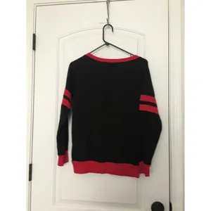Women's Juniors Sweatshirt Batman Harley Quinn Ringer Size M Multi-Color thumbnail 8