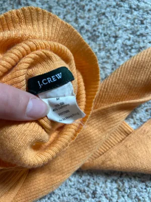 J.Crew Orange Turtleneck Long Sleeve thumbnail 3