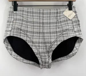 Free People Micro Shorts Women's Size 2 NWT Keep It Brief Tweed Menswear Plaid thumbnail 1