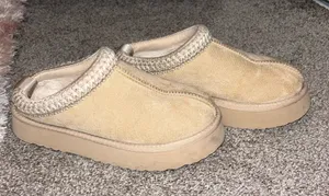Altar'd State Tan Slippers thumbnail 1