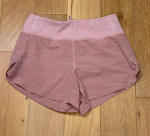 Athleta‎ run with it textured 3.5” Dusty Pink Two-Tone Athletic Shorts XS thumbnail 1