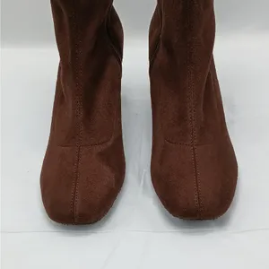 Donald Pliner Cattie Ankle Boots Womens 7.5M Brown Block Heel Whimsygoth Grunge thumbnail 6