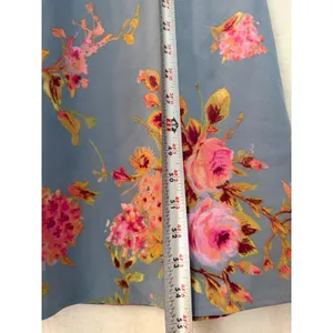Wild Fable Slate Blue Floral‎ Ruffle Maxi Dress Womens Medium NWT thumbnail 8