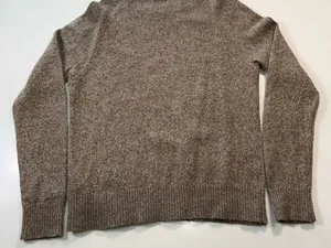 J. Crew Lambs Wool Blend Brown Crewneck Sweater Size Medium thumbnail 7