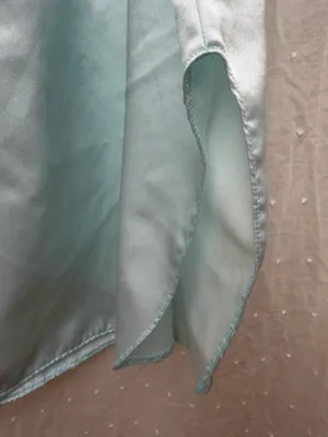 Delicates Vintage Light Blue Nightgown Size Small With Embroidery and Lace thumbnail 5