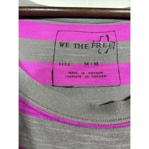 We the Free People Pink Stripe Women's Crop Top Size M‎ thumbnail 2
