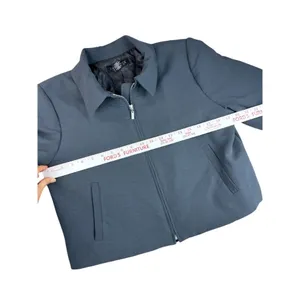 Rachel Zoe‎ Gray Full Zip Lightweight Jacket Cropped Utility Bomber Coat Sz 8 thumbnail 4