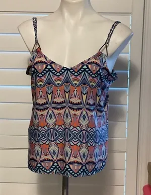 Derek Heart Multicolor Aztec Print Camisole thumbnail 1