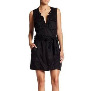 Free People Womens Small Black Desert Daylight Mini Dress Sleeveless Boho‎ thumbnail 2