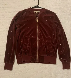 MICHAEL MICHAEL KORS - Embellished Velour Tracksuit / Jacket Size Small Women's thumbnail 1