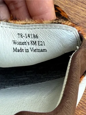 Johnston & Murphy Leopard Calf Hair Slip On Sneakers Women’s 8M Brown Leather thumbnail 3