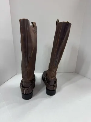 Cole Haan Harness-Style Brown Leather Riding‎ Boots - Size 37.5 thumbnail 15