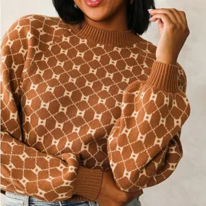 Buckle | Willow & Root Open Back Tie Sweater Brown Print Neutral Size Small BKE thumbnail 4