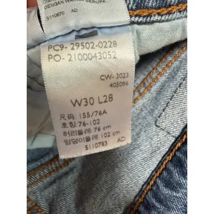 Levi's 501 Skinny Jeans Womens 30 Blue Excellent High Rise Button Fly Denim thumbnail 5