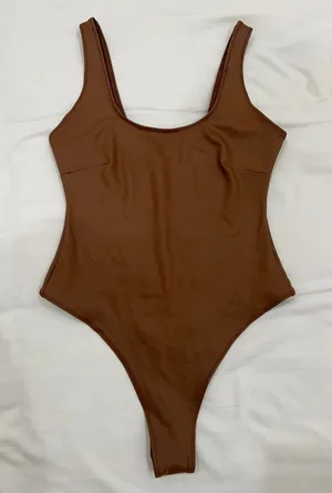 SKIMS Faux Leather Bodysuit thumbnail 1