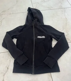Lululemon Black Scuba Hoodie *Light Cotton Fleece Size 4 US thumbnail 1