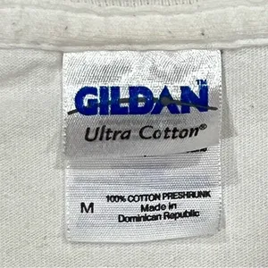 Gildan Co-Edikit White Camping Let It Glow Graphic Shirt Medium thumbnail 7