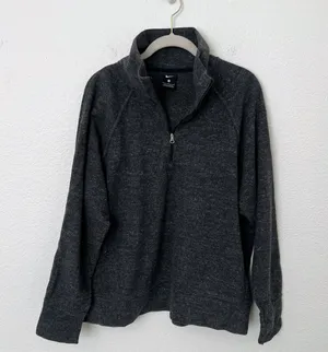 [Nike] Charcoal Heathered Gray Therma-FIT 1/2 Zip Pullover Training Top Sz Large thumbnail 1