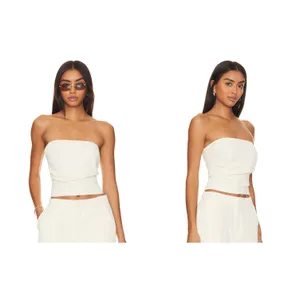 SNDYs Roma Strapless Ruched Tube Top NWT Size XS thumbnail 3