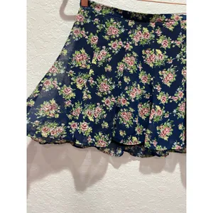 Show Me Your Mumu Blue Floral Mini Skirt Sz S Preppy Girly Flirty thumbnail 6