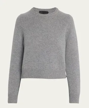 Nili Lotan Alpaca Wool Knit Grey Sweater Gray thumbnail 1