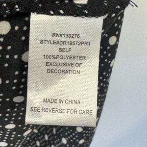 DR2 by Daniel Rainn Polka Dot V-Neck Blouse Black White Small DR19572PR1 Office thumbnail 7