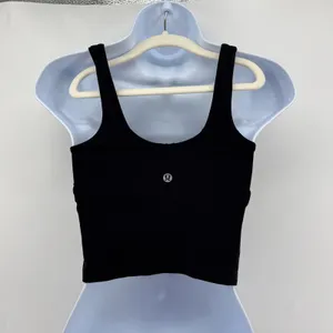 Lululemon Black Align Tank Top Nulu Light‎ Support Built In Bra Size 2 LW1DTMS thumbnail 2