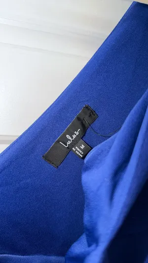 Lulus Dress Midi Cobalt blue square neck trumpet dress thumbnail 3