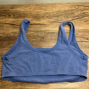 OFFLINE by Aerie OG Real Me Longline Sports Bra Crop Tank Blue XL thumbnail 2