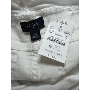 J.Crew Factory White maternity jean in signature stretch 24 thumbnail 6