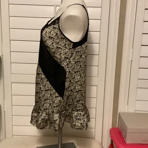 Allen B. By Allen Schwartz Black and Cream Chemise thumbnail 4