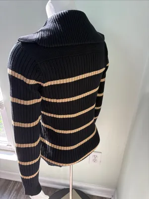 Ralph Lauren Black & Gold Striped Sweater Small thumbnail 5