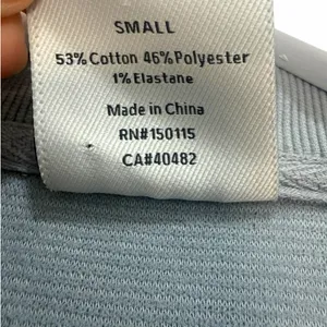 Varley Ramona Half Zip 2.0 Sweatshirt Blue Gray Ribbed Pullover Size Small thumbnail 5