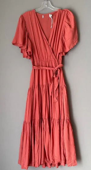 Princess Polly sz‎ 4 coral A-line midi sundress Dress NWOT thumbnail 1