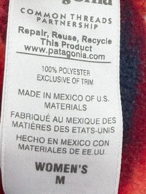 Patagonia Synchilla Snap-T Fleece Women M Wild Desert Red Aztec FA15 thumbnail 7