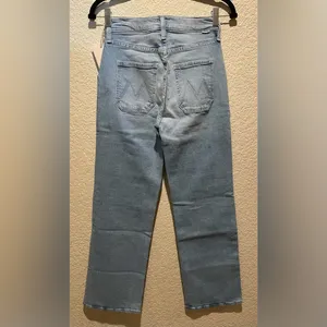 NWT MOTHER Denim The Patch Rambler Ankle Norway Dude Wash Size 27 thumbnail 7