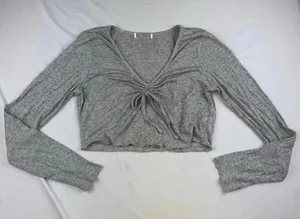 NEW Top Gray Size M thumbnail 1