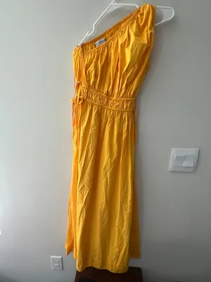 Faithfull The Brand‎ La Ora Midi Dress - Citrus size 4 thumbnail 6