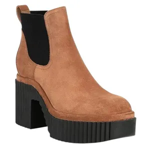 Gianni Bini Tan and Black Ankle Boots with Platform Sole NWOT thumbnail 1