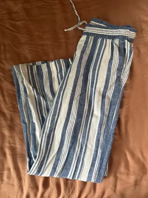 Linen pants Blue Size XS thumbnail 2