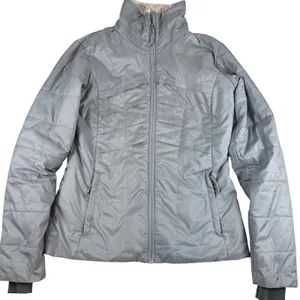Columbia Omni-Heat Grey Ripstop‎ Puffer Jacket Womens XS Full Zip Insulated Coat thumbnail 1