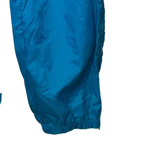 Nike Womens Track Pants Vintage Windbreaker Turquoise Drawstring Pockets Medium thumbnail 4