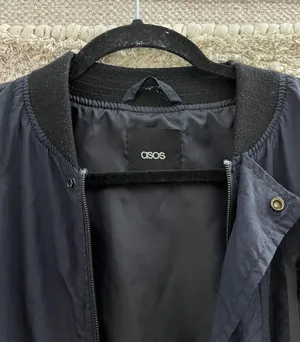 Navy Blue Bomber Jacket thumbnail 7