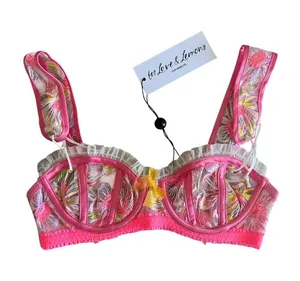 For Love and Lemons Electric Fields Brapink side XXS thumbnail 2