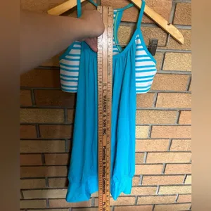 Lululemon No Limits Tank Spry Blue / Twin Stripe Spry Blue Size Size 2-4 thumbnail 6