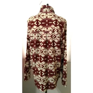 New NWT $85 Womens NWT S Ariat Fillmore Shirt Jacket Red Cream White Warm Button thumbnail 10