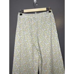 Gilly Hicks Pajama Pants Womens Medium White Floral Jersey Lounge Sleep Cozy thumbnail 5