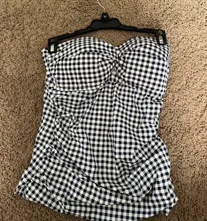 Strapless Bikini Tankini Top Size M thumbnail 1