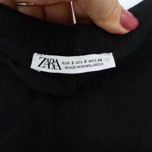 Zara Shorts Womens S Ribbed Knit Black High Waisted Casual Excellent thumbnail 2